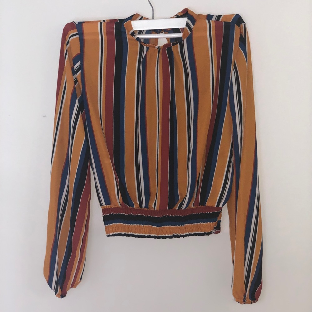 Colorful high neck shirt